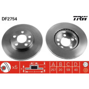 TRW | Bremsscheibe | DF2754