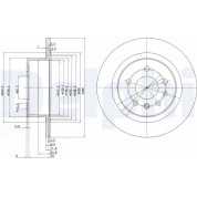 Delphi | Bremsscheibe | BG2986