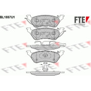 FTE | Bremsbelagsatz, Scheibenbremse | 9010472