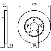 BOSCH | Bremsscheibe | 0 986 479 035