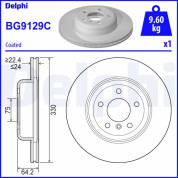 Delphi | Bremsscheibe | BG9129C