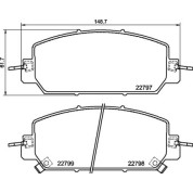 Brembo | Bremsbelagsatz, Scheibenbremse | P 28 098