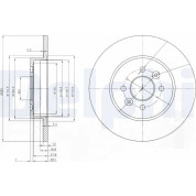 Delphi | Bremsscheibe | BG3992