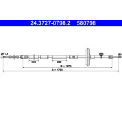 ATE | Seilzug, Feststellbremse | 24.3727-0798.2