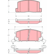 TRW | Bremsbelagsatz, Scheibenbremse | GDB3058