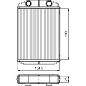 Valeo | Wärmetauscher, Innenraumheizung | 811553