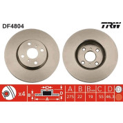 TRW | Bremsscheibe | DF4804