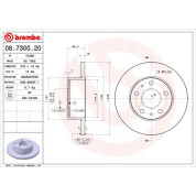 Brembo | Bremsscheibe | 08.7300.20