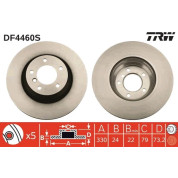 TRW | Bremsscheibe | DF4460S