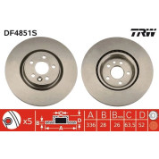 TRW | Bremsscheibe | DF4851S