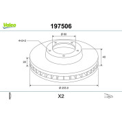 Valeo | Bremsscheibe | 197506