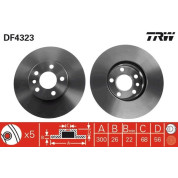 TRW | Bremsscheibe | DF4323