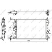 NRF | Kühler, Motorkühlung | mit Sensor | 53153