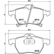 Brembo | Bremsbelagsatz, Scheibenbremse | P 59 048