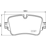 Brembo | Bremsbelagsatz, Scheibenbremse | P 85 161