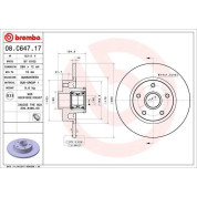 Brembo | Bremsscheibe | 08.C647.17