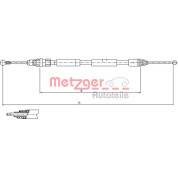 Metzger | Seilzug, Feststellbremse | 11.6807