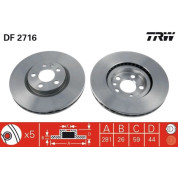 TRW | Bremsscheibe | DF2716