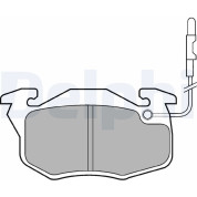 Delphi | Bremsbelagsatz, Scheibenbremse | LP696