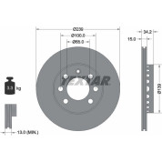 Textar | Bremsscheibe | 92106403