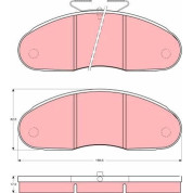 TRW | Bremsbelagsatz, Scheibenbremse | GDB827
