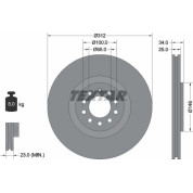 Textar | Bremsscheibe | 92098505