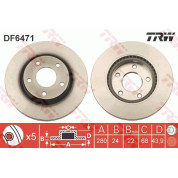 TRW | Bremsscheibe | DF6471