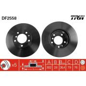 TRW | Bremsscheibe | DF2558