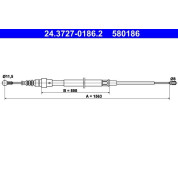 ATE | Seilzug, Feststellbremse | 24.3727-0186.2