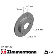 Zimmermann | Bremsscheibe | 610.3723.20