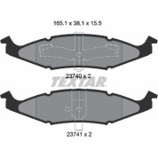 Textar | Bremsbelagsatz, Scheibenbremse | 2374001