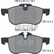 Textar | Bremsbelagsatz, Scheibenbremse | 2311203