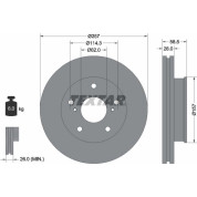 Textar | Bremsscheibe | 92236003