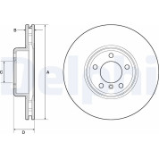 Delphi | Bremsscheibe | BG9157C