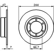 BOSCH | Bremsscheibe | 0 986 478 050