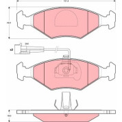 TRW | Bremsbelagsatz, Scheibenbremse | GDB1340