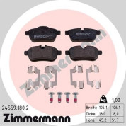 Zimmermann | Bremsbelagsatz, Scheibenbremse | 24559.180.2