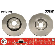 TRW | Bremsscheibe | DF4340S