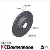 Zimmermann | Bremsscheibe | 150.2932.52