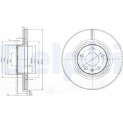 Delphi | Bremsscheibe | BG3942