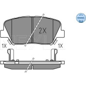 Meyle | Bremsbelagsatz, Scheibenbremse | 025 257 5717