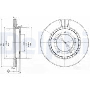 Delphi | Bremsscheibe | BG3587