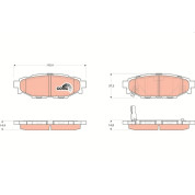 TRW | Bremsbelagsatz, Scheibenbremse | GDB3373