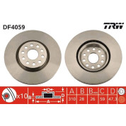 TRW | Bremsscheibe | DF4059