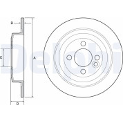 Delphi | Bremsscheibe | BG4560C