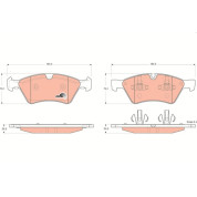 TRW | Bremsbelagsatz, Scheibenbremse | GDB1642
