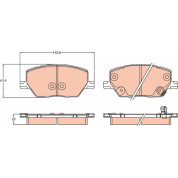 TRW | Bremsbelagsatz, Scheibenbremse | GDB3629