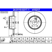 ATE | Bremsscheibe | 24.0110-0217.1