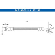 ATE | Bremsschlauch | 24.5133-0311.3