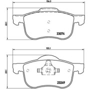 Brembo | Bremsbelagsatz, Scheibenbremse | P 86 020